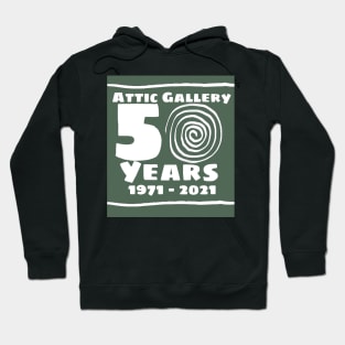 Attic 50 years logo green Hoodie